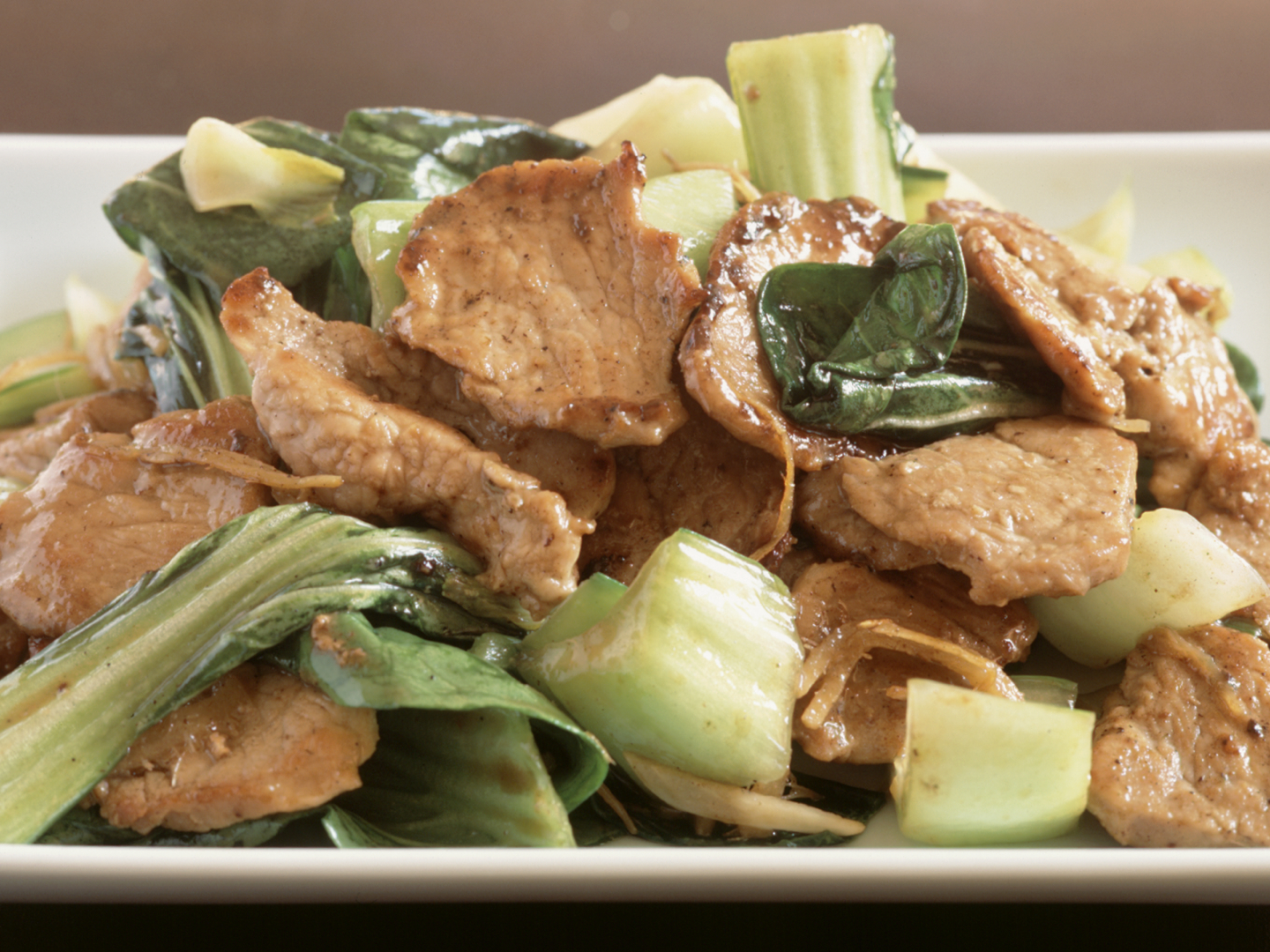 Stir-fried pork with pak choy and oyster sauce - Nourish